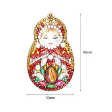 Load image into Gallery viewer, 5pcs Matryoshka DIY Keychain
