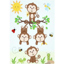 Load image into Gallery viewer, Monkey  - Full Drill Round Drill - 30x40cm
