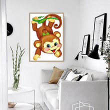 Load image into Gallery viewer, Monkey  - Full Drill Round Drill - 30x40cm
