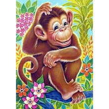 Load image into Gallery viewer, Monkey  - Full Drill Round Drill - 30x40cm
