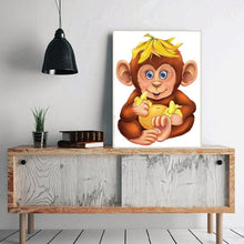 Load image into Gallery viewer, Monkey  - Full Drill Round Drill - 30x40cm
