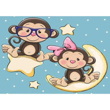 Load image into Gallery viewer, Monkey  - Full Drill Round Drill - 30x40cm
