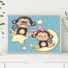 Load image into Gallery viewer, Monkey  - Full Drill Round Drill - 30x40cm
