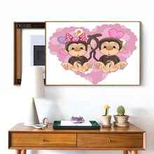 Load image into Gallery viewer, Monkey  - Full Drill Round Drill - 30x40cm
