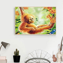 Load image into Gallery viewer, Monkey  - Full Drill Round Drill - 30x40cm
