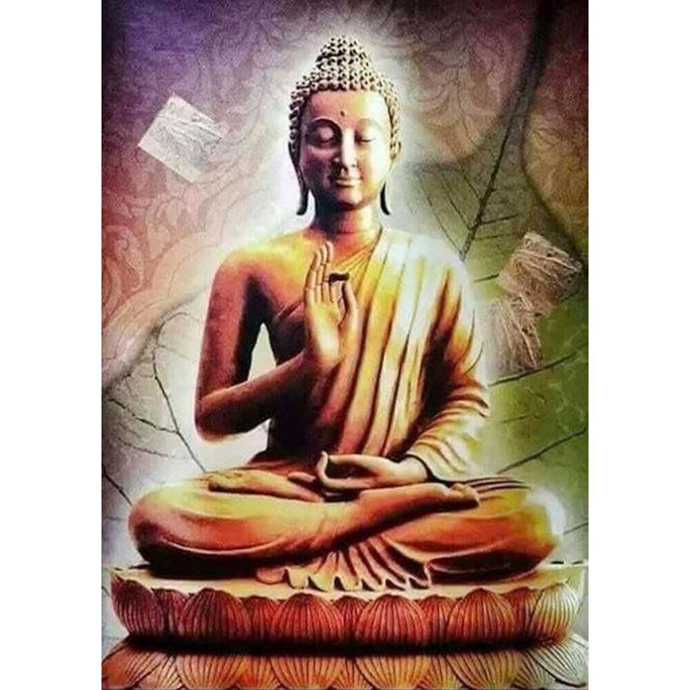 Buddha Statue  - Full Drill Round Drill - 30x40cm