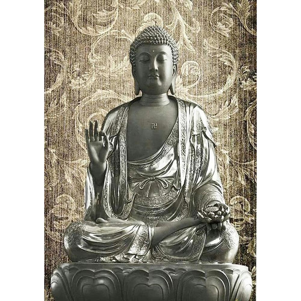 Buddha Statue  - Full Drill Round Drill - 30x40cm