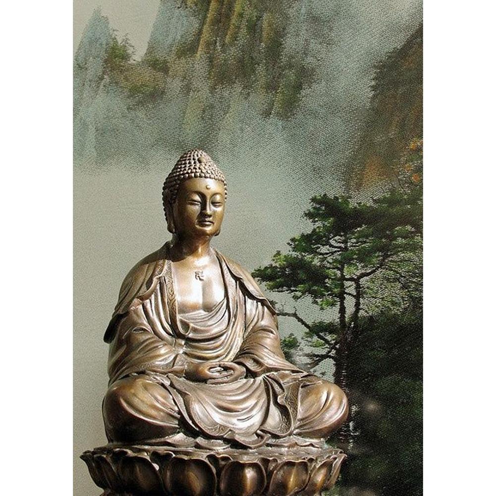 Buddha Statue  - Full Drill Round Drill - 30x40cm