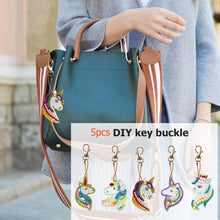 Load image into Gallery viewer, 5pcs Unicorn DIY Keychain
