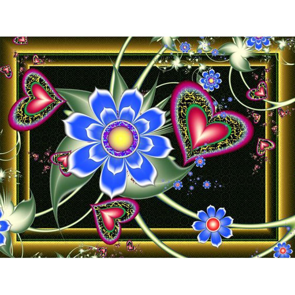 Abstract - Full Drill Round Drill - 40x30cm