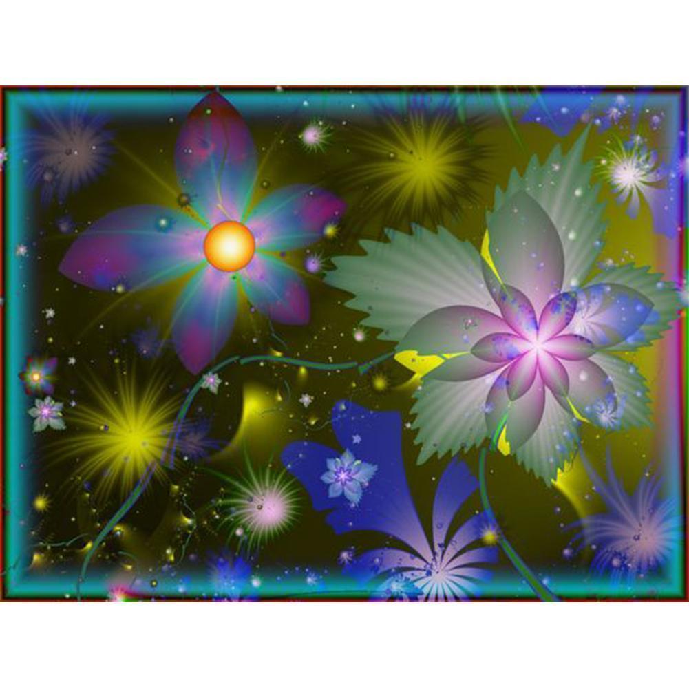 Abstract - Full Drill Round Drill - 40x30cm