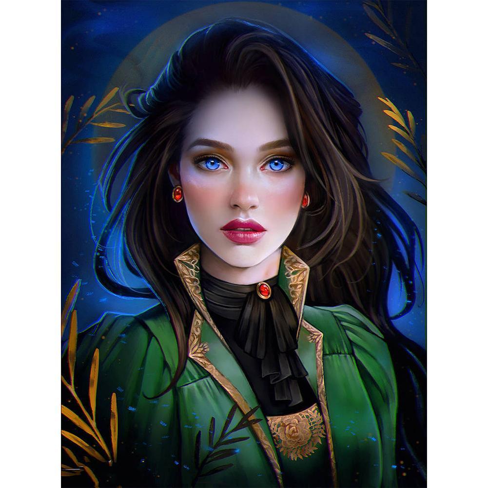 Girl  - Full Drill Round Drill - 30x40cm