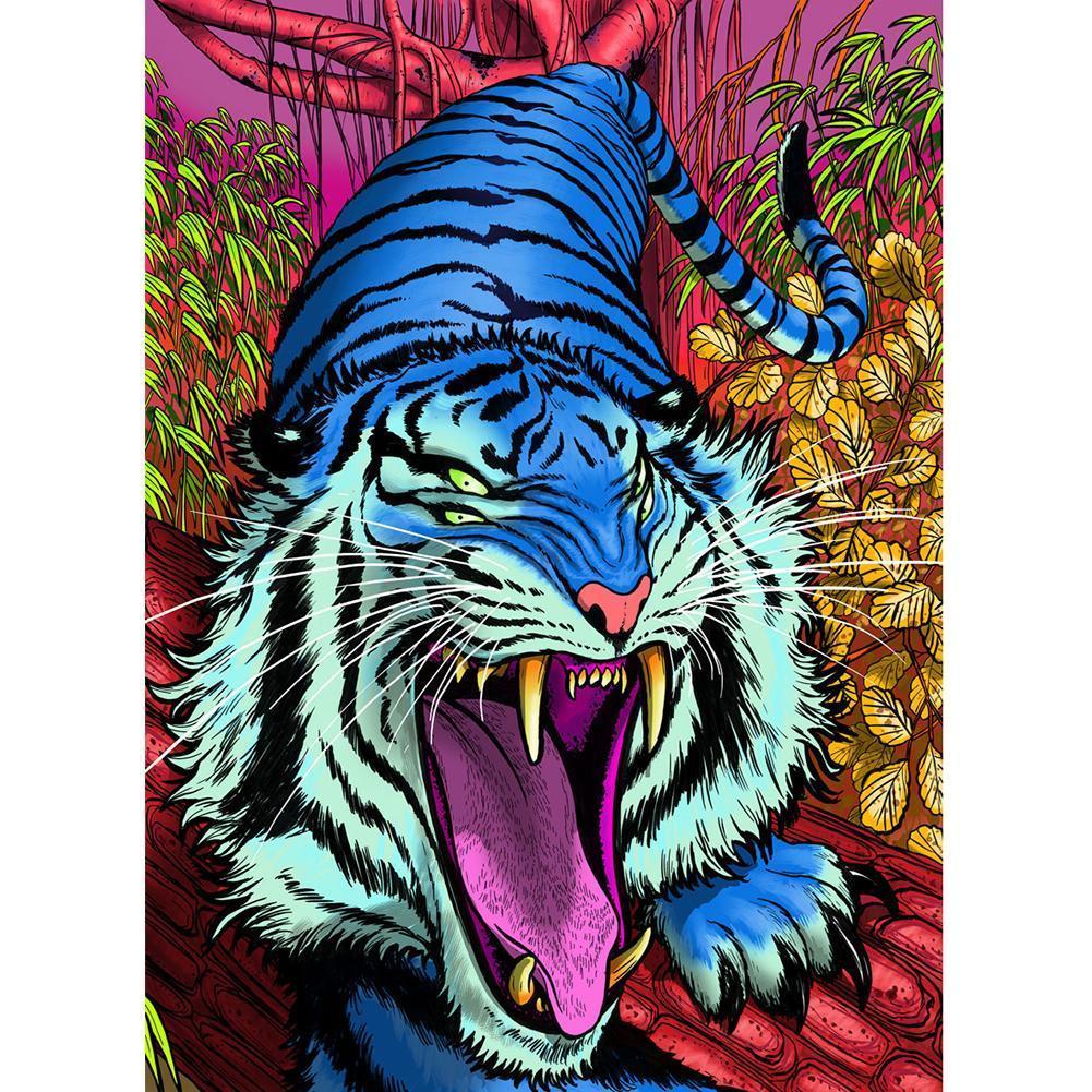 Tiger  - Full Drill Round Drill - 30x40cm