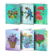 Load image into Gallery viewer, 6pcs/Set-Birthday-Diamond Greeting Cards
