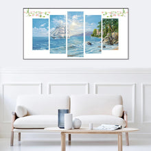 Load image into Gallery viewer, 5pcs Seaside - Full Drill Round Drill - 95x45cm
