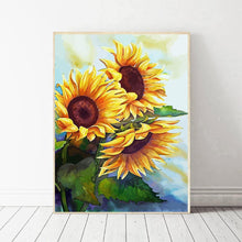 Load image into Gallery viewer, Sunflower  - Full Drill Round Drill - 30x40cm
