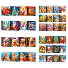 Load image into Gallery viewer, 8/12Pcs/Set-Christmas-Diamond Greeting Cards
