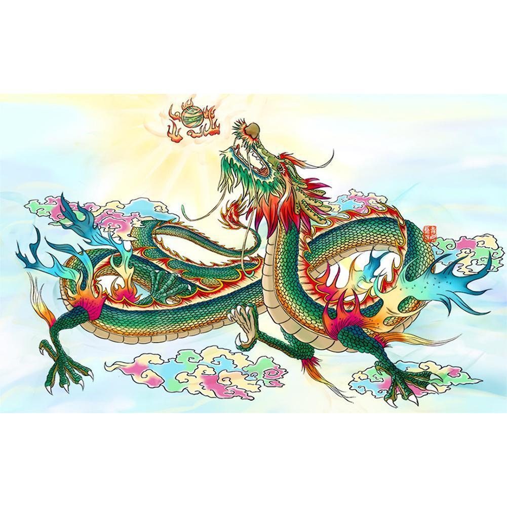 Chinese Dragon  - Full Drill Round Drill - 40x60cm