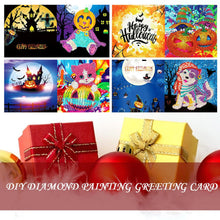 Load image into Gallery viewer, 4pcs/Set-Halloween-Diamond Greeting Cards
