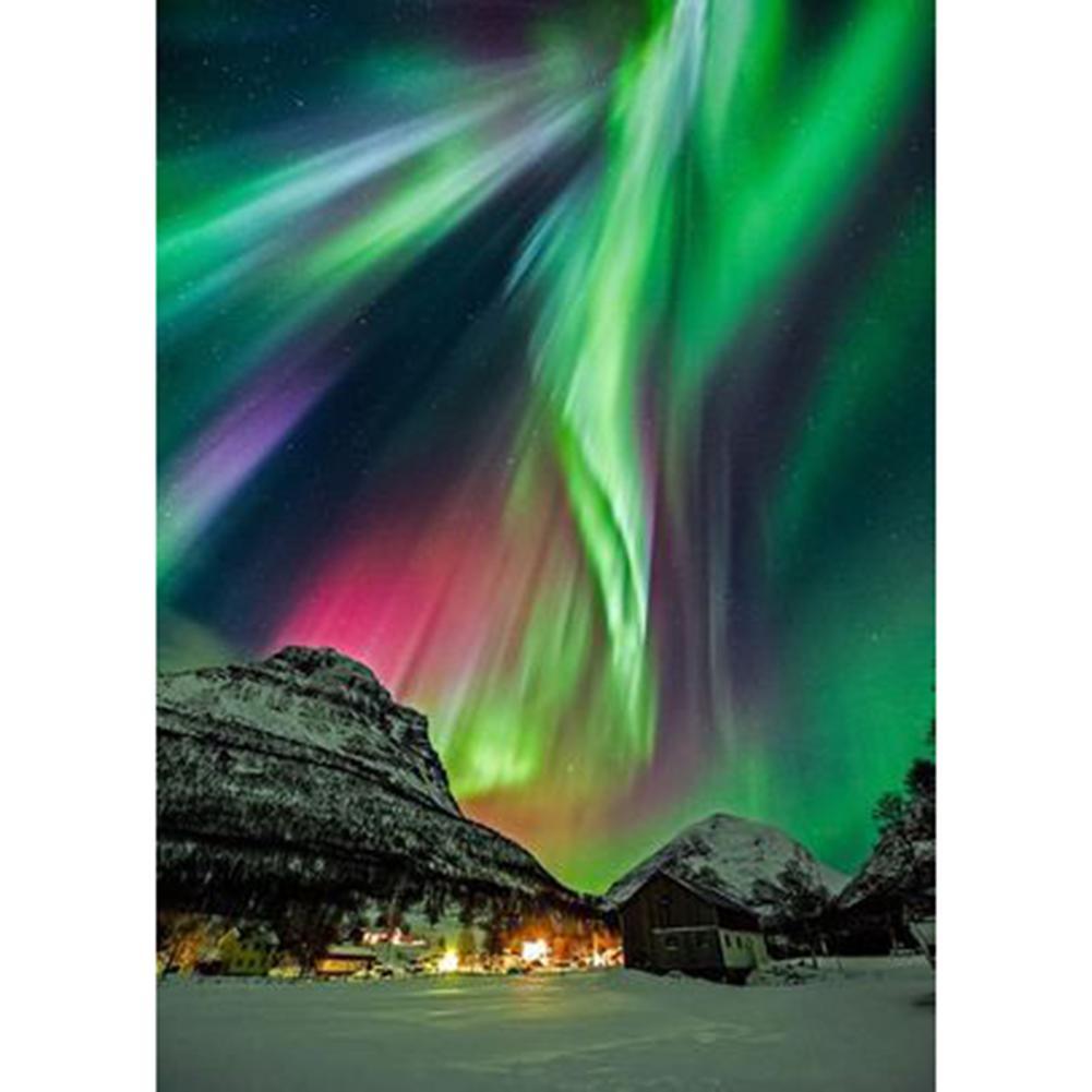 Aurora Scenery - Full Drill Round Drill - 40x30cm