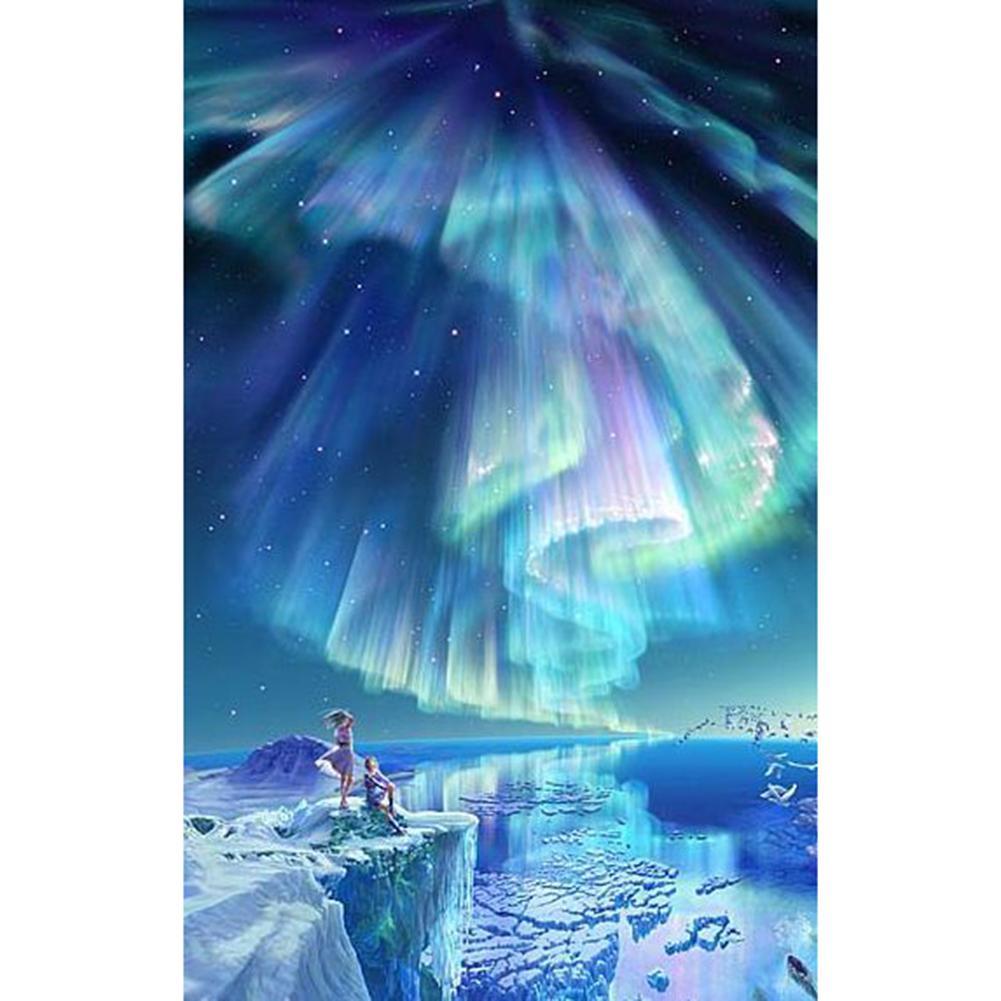 Aurora Scenery - Full Drill Round Drill - 40x30cm