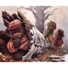 Load image into Gallery viewer, Bear  - Full Drill Round Drill - 35x30cm
