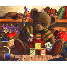 Load image into Gallery viewer, Bear  - Full Drill Round Drill - 35x30cm
