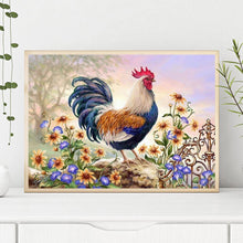 Load image into Gallery viewer, Rooster  - Full Drill Round Drill - 30x40cm
