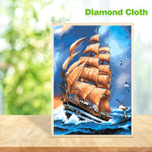 Load image into Gallery viewer, Sailboat  - Full Drill Round Drill - 30x40cm
