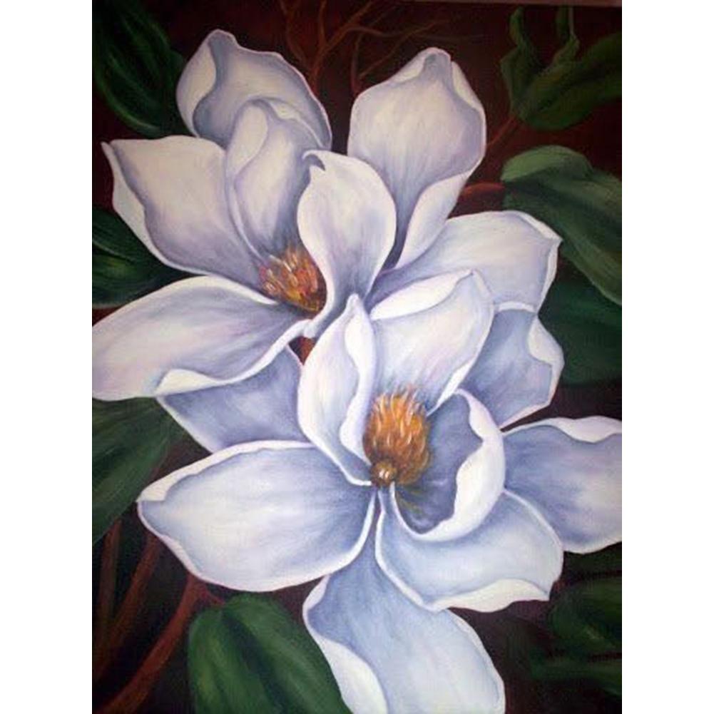 Flowers  - Full Drill Round Drill - 30x40cm