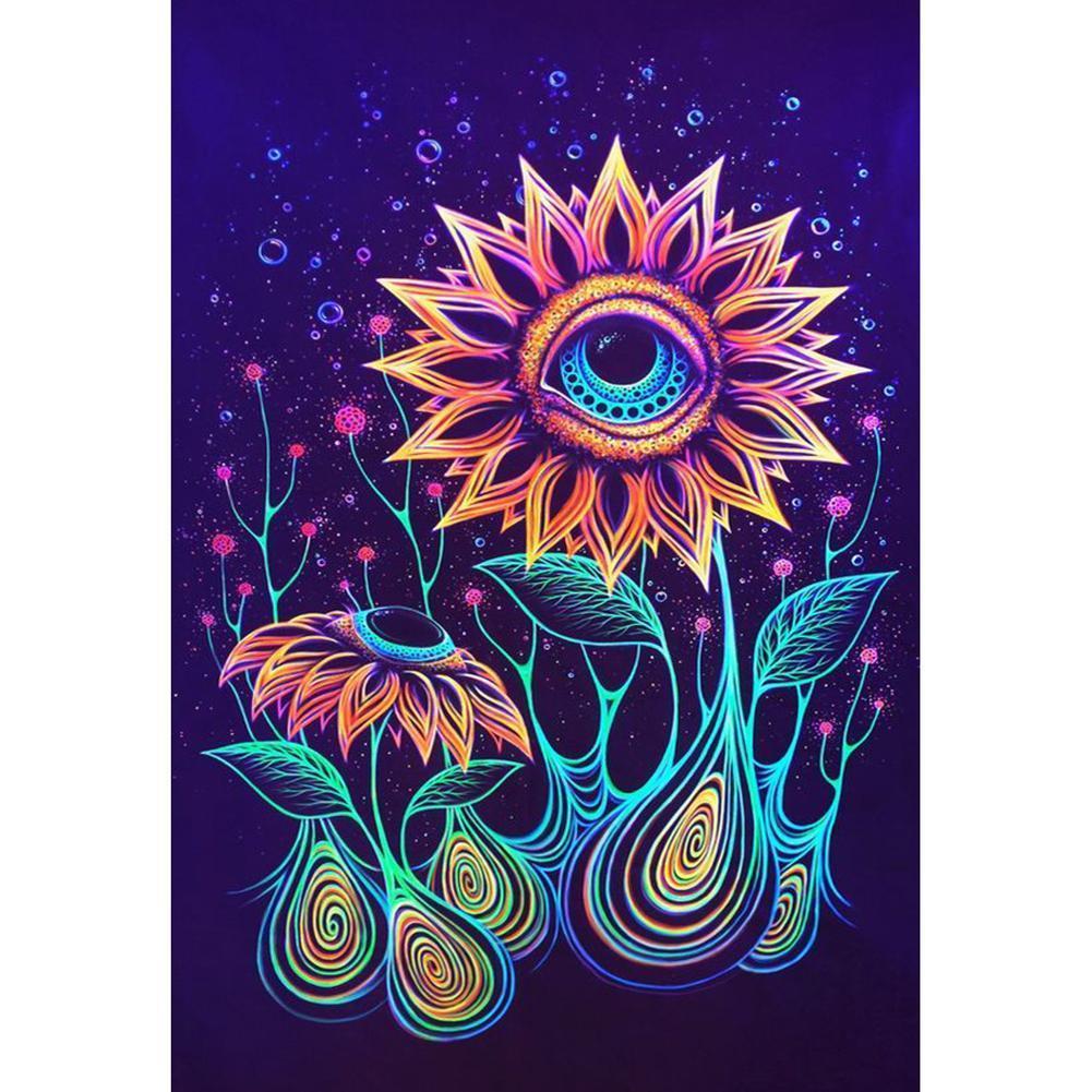 Flowers  - Full Drill Round Drill - 30x40cm