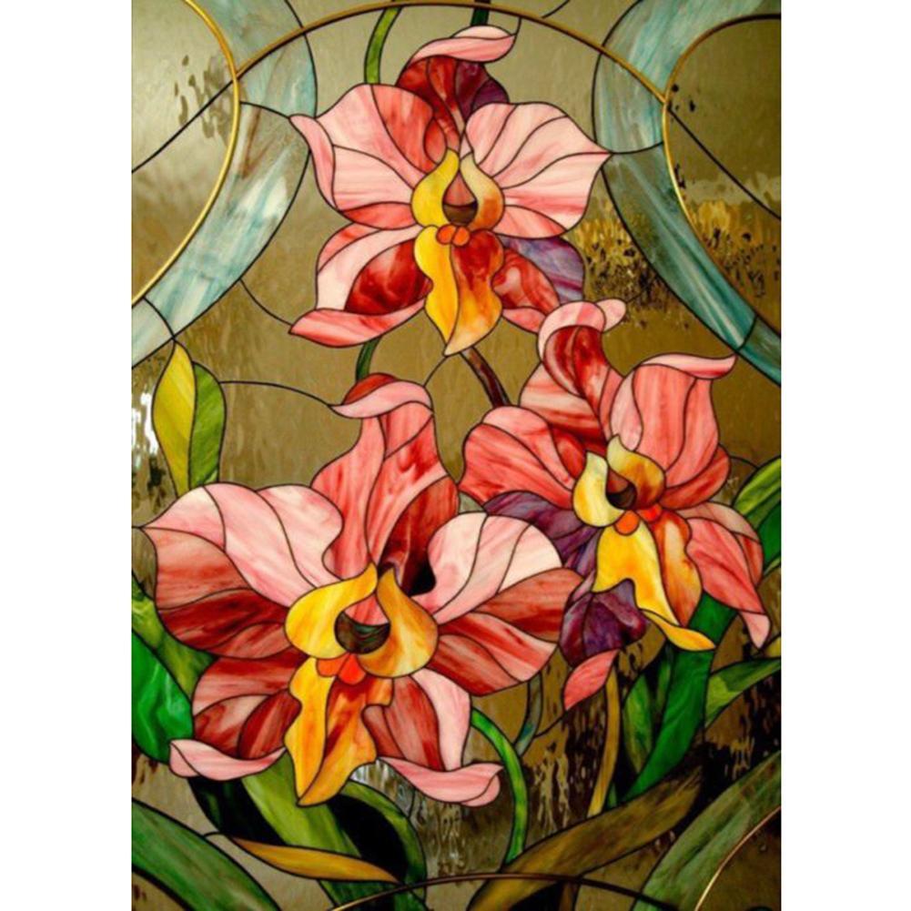 Flowers  - Full Drill Round Drill - 30x40cm