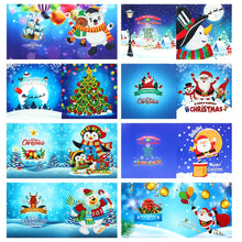 Load image into Gallery viewer, 8pcs/Set-Christmas-Diamond Greeting Cards
