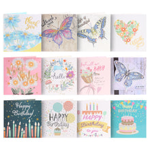 Load image into Gallery viewer, 12pcs/Set-Birthday-Diamond Greeting Cards
