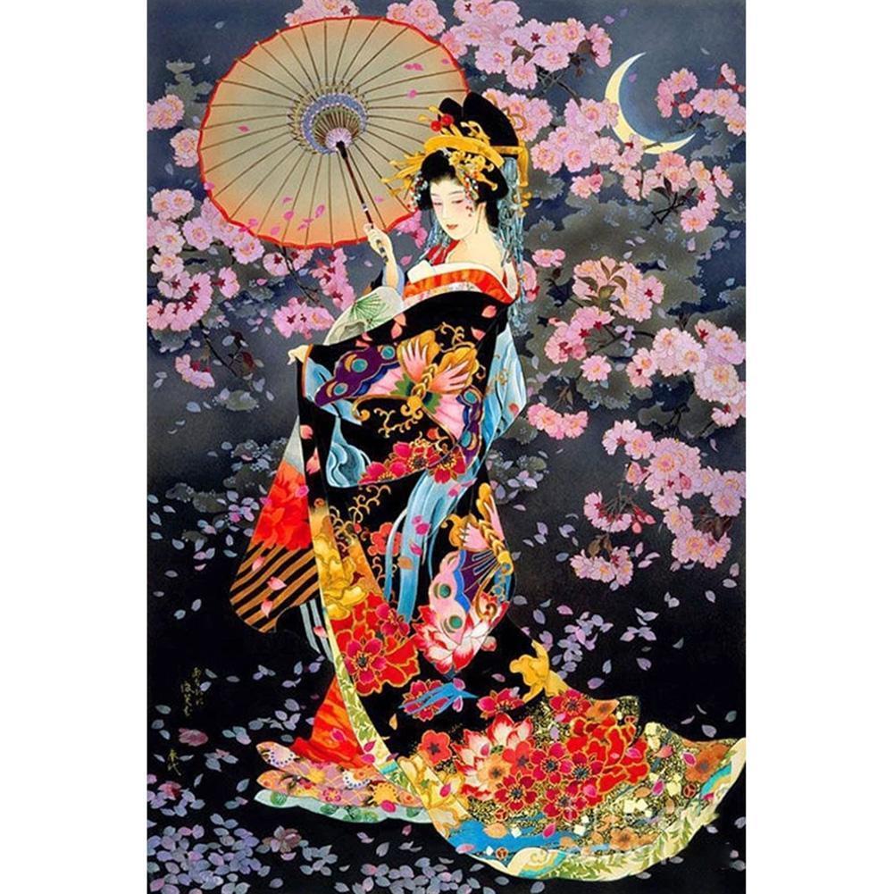 Geisha  - Full Drill Round Drill - 30x40cm