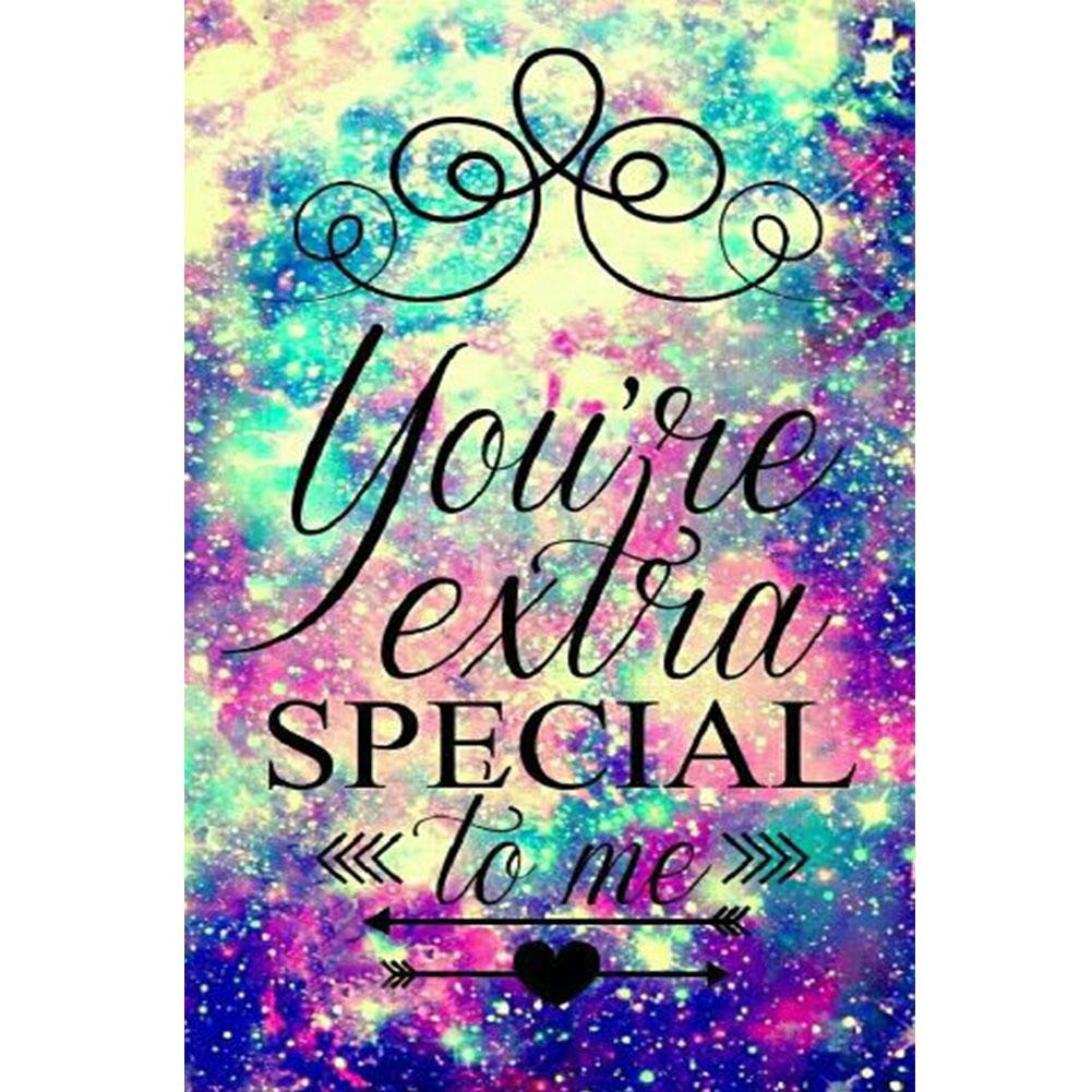 Starry Sky Words  - Full Drill Round Drill - 30x40cm