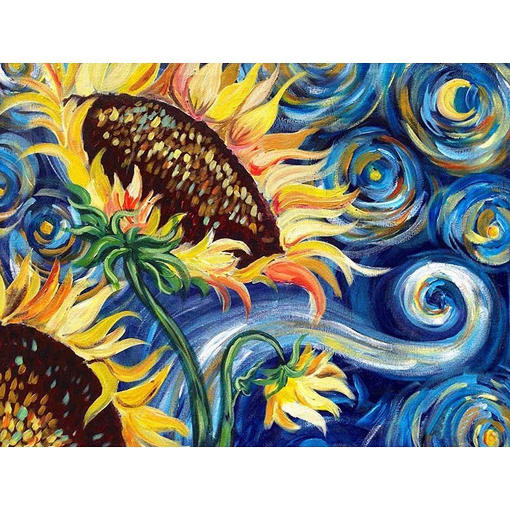 Sunflower  - Full Drill Round Drill - 30x40cm