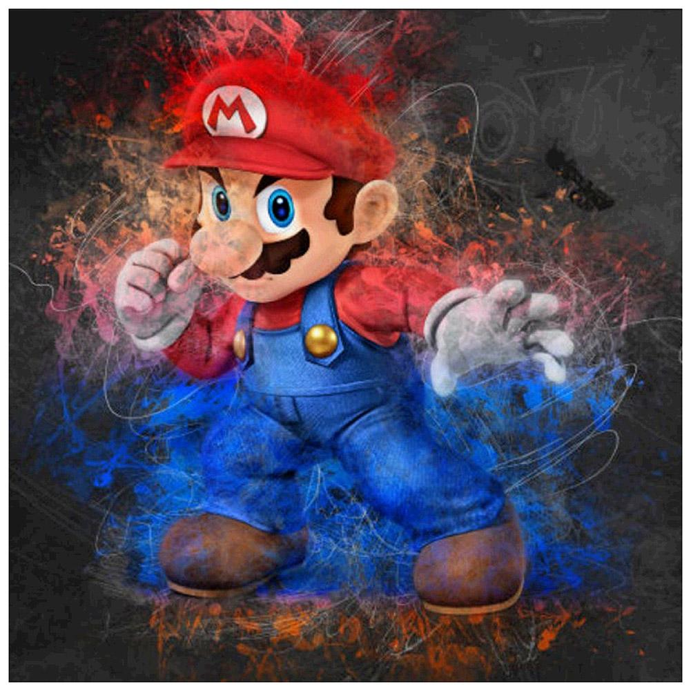 Mario-volle runde-30x30cm