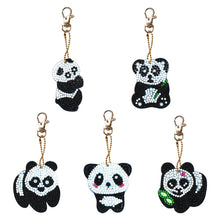 Load image into Gallery viewer, 5pcs Panda DIY Keychain
