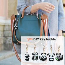 Load image into Gallery viewer, 5pcs Panda DIY Keychain
