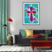 Load image into Gallery viewer, Cross  - Full Drill Round Drill - 30x40cm
