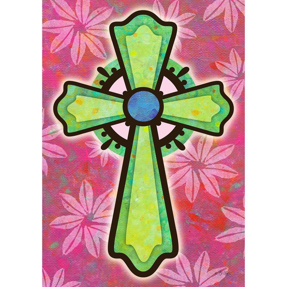 Cross  - Full Drill Round Drill - 30x40cm