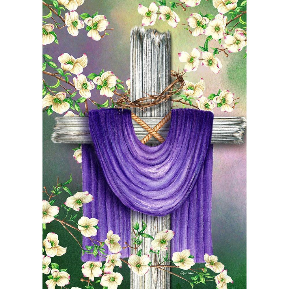 Cross  - Full Drill Round Drill - 30x40cm