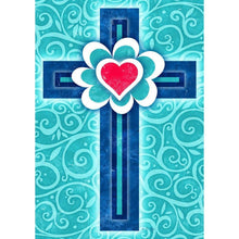 Load image into Gallery viewer, Cross  - Full Drill Round Drill - 30x40cm
