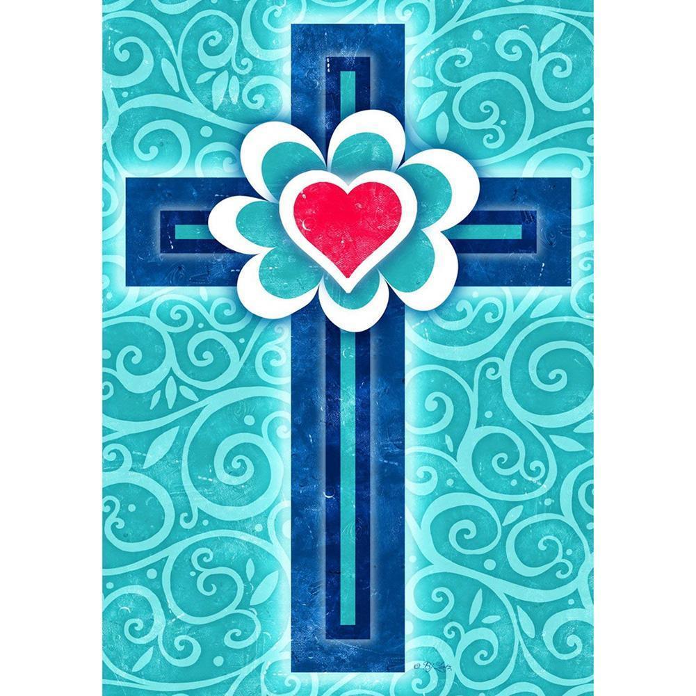 Cross  - Full Drill Round Drill - 30x40cm