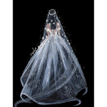Load image into Gallery viewer, Wedding Dress - Full Drill Round Drill - 30x40cm

