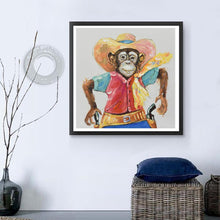 Load image into Gallery viewer, Monkey - Full Drill Round Drill - 30x30cm
