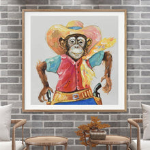 Load image into Gallery viewer, Monkey - Full Drill Round Drill - 30x30cm
