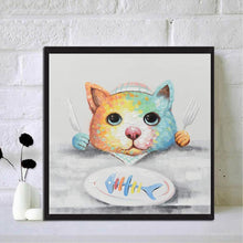 Load image into Gallery viewer, Cat Fishbone - Full Drill Round Drill - 30x30cm
