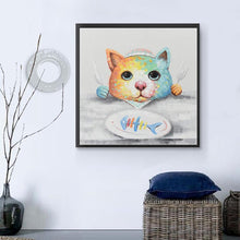 Load image into Gallery viewer, Cat Fishbone - Full Drill Round Drill - 30x30cm
